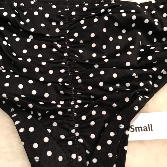 Victoria’s Secret bikini push up poke dot two toned 34DD/S or other bottoms - Picture 6 of 15